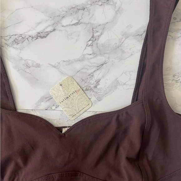 NWT Intimately Free People Somewhere Sometime Cami Brown Chicory Coffee - Picture 2 of 4